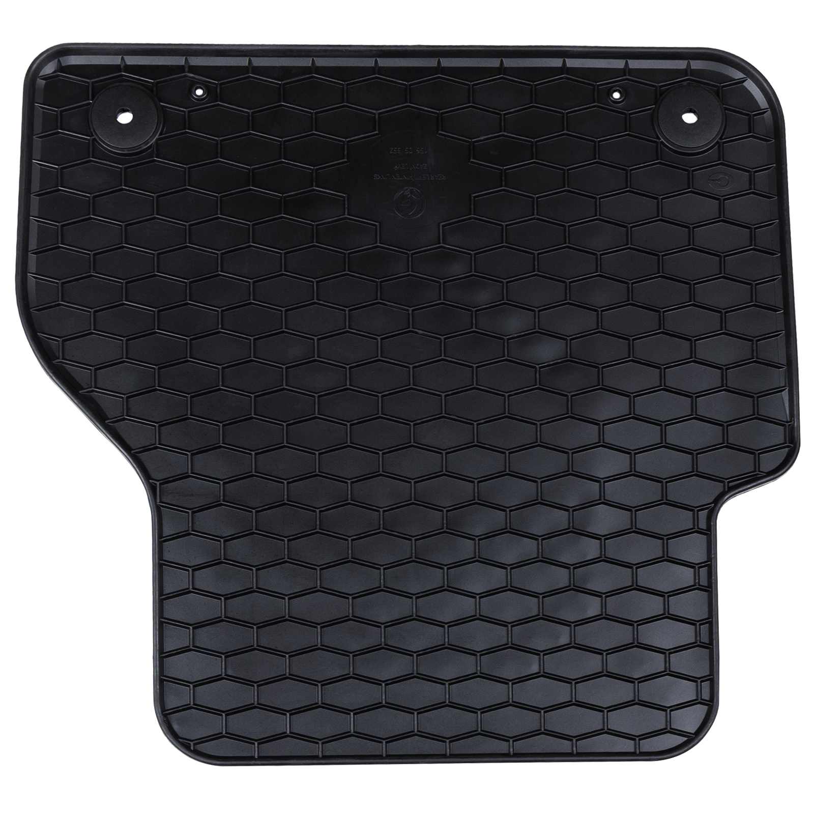 vidaXL Mata samochodowa 4 pcs Czarny Guma