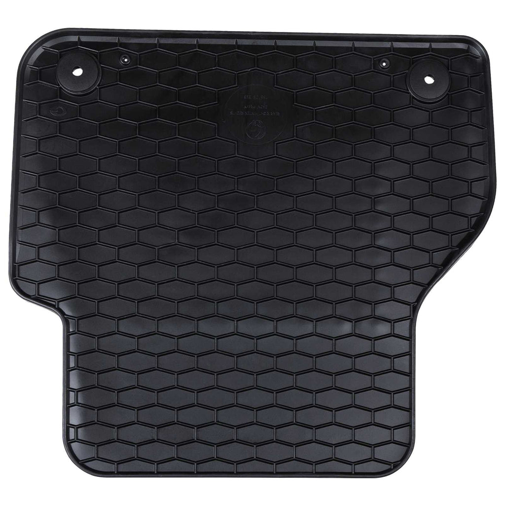 vidaXL Mata samochodowa 4 pcs Czarny Guma
