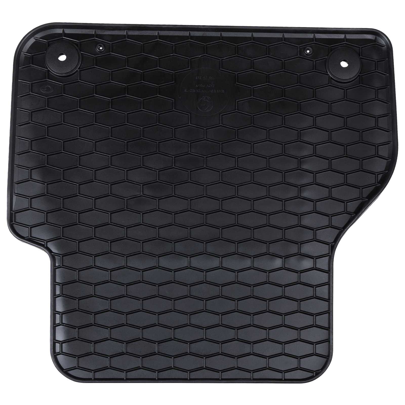 vidaXL Mata samochodowa 4 pcs Czarny Guma