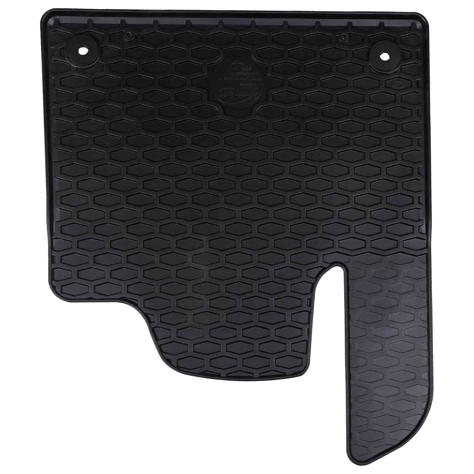 vidaXL Mata samochodowa 4 pcs Czarny Guma