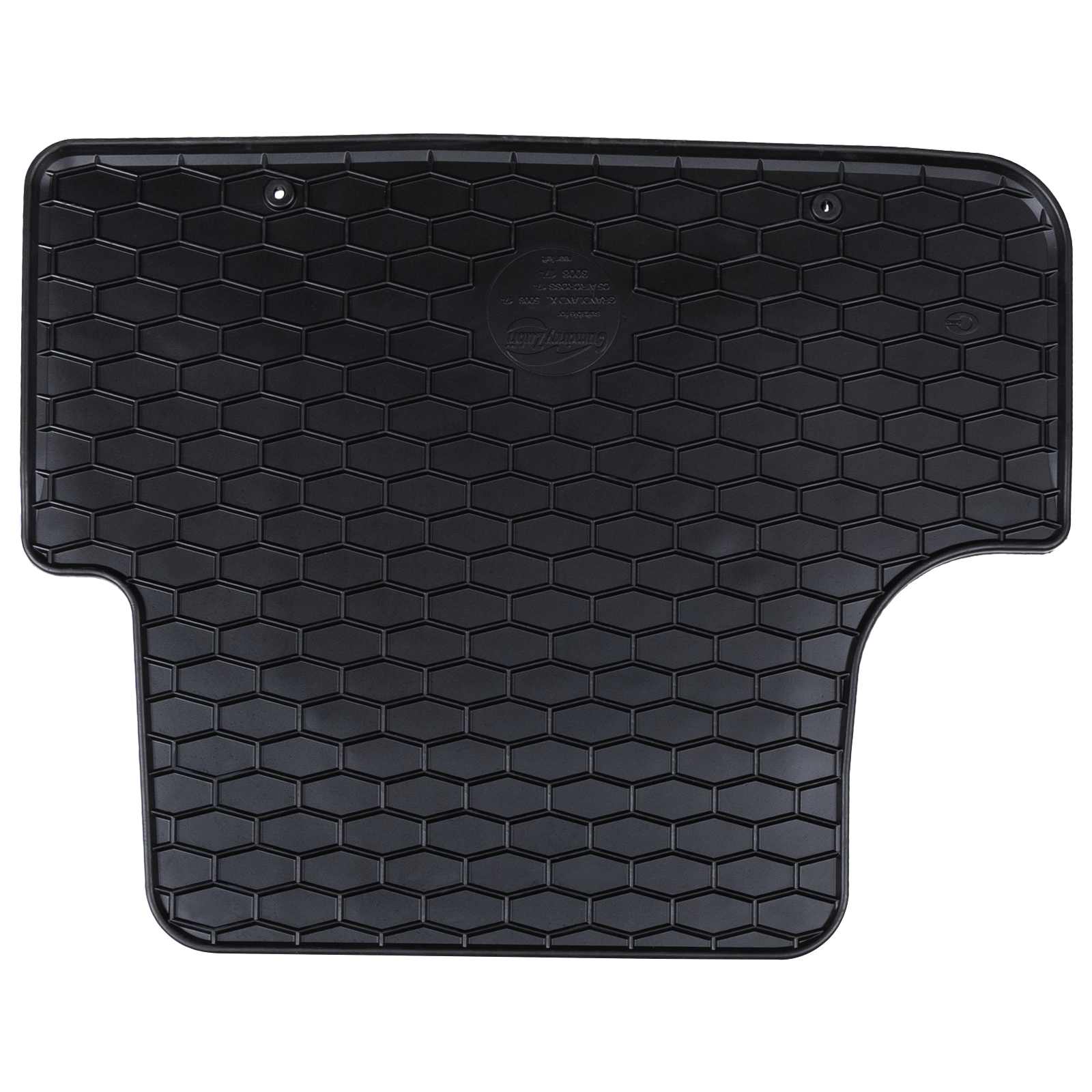 vidaXL Mata samochodowa 4 pcs Czarny Guma