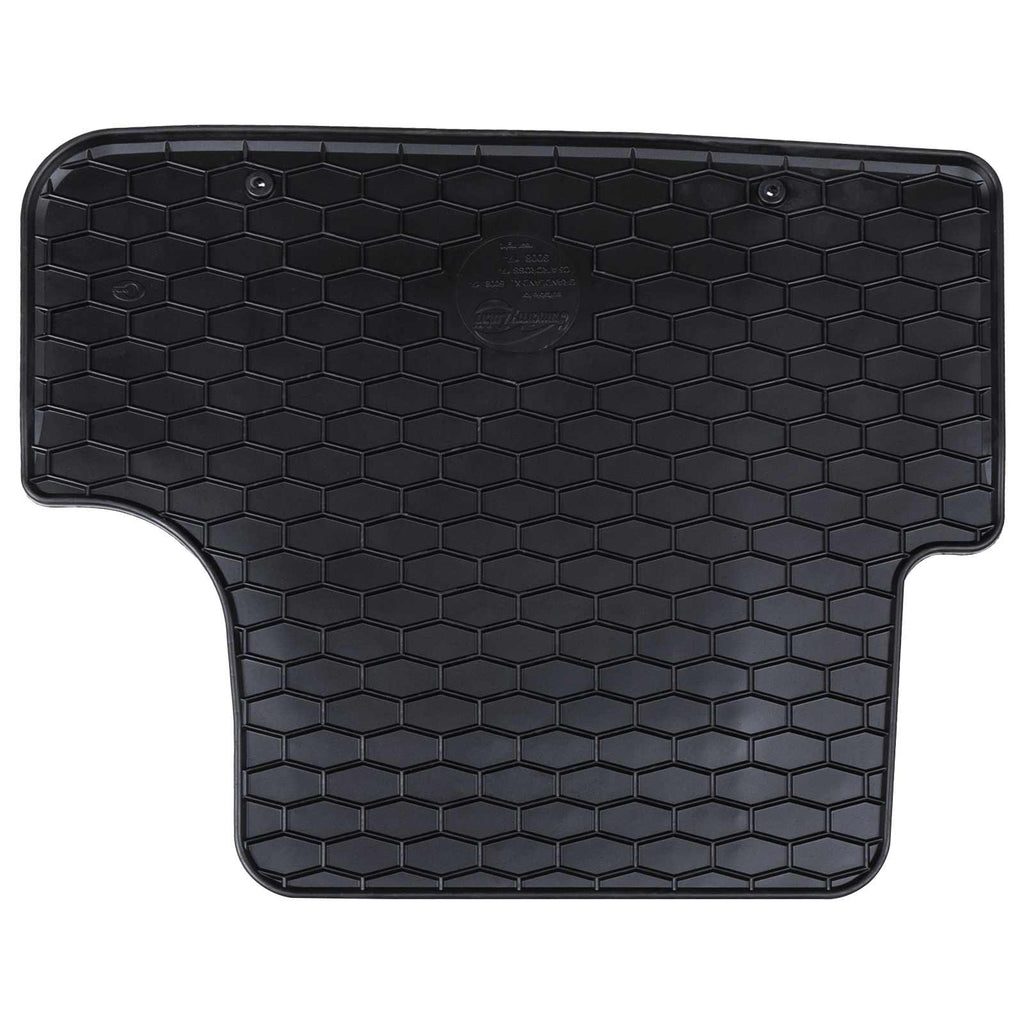 vidaXL Mata samochodowa 4 pcs Czarny Guma