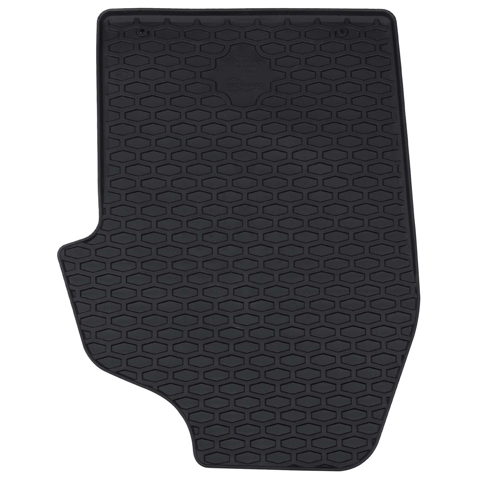 vidaXL Mata samochodowa 3 pcs Czarny Guma