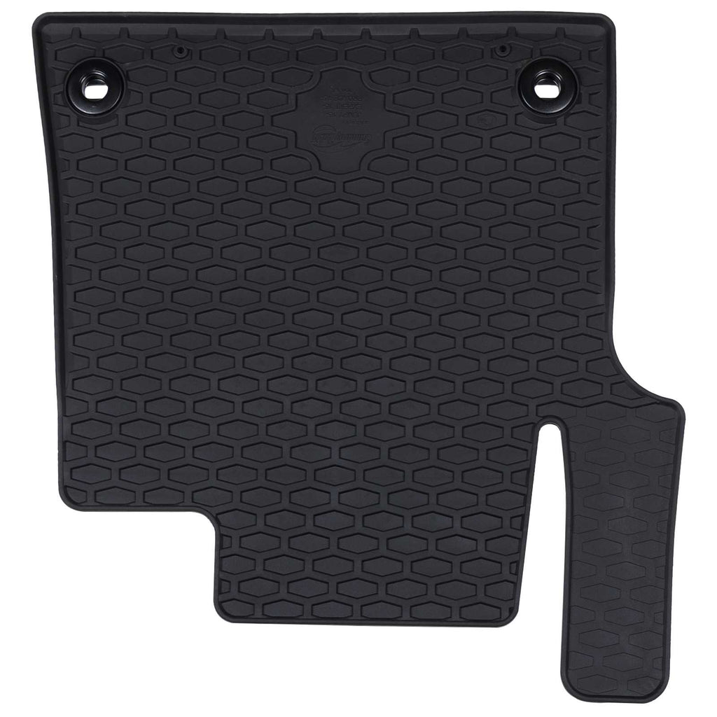 vidaXL Mata samochodowa 3 pcs Czarny Guma