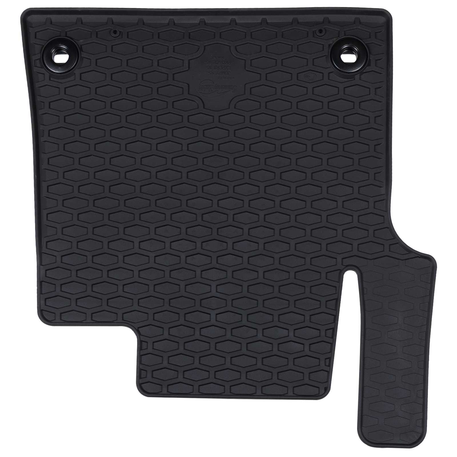 vidaXL Mata samochodowa 3 pcs Czarny Guma