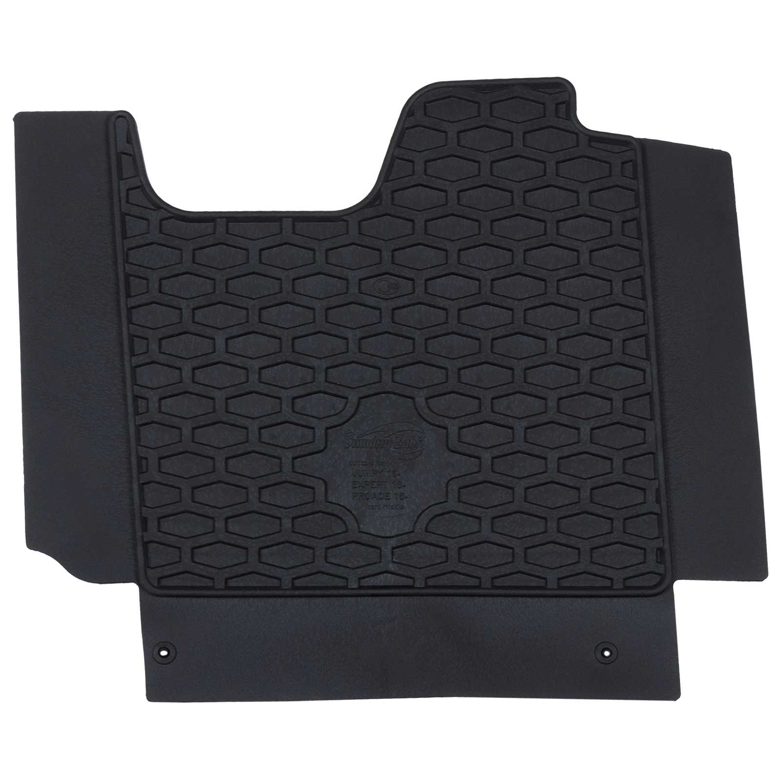 vidaXL Mata samochodowa 3 pcs Czarny Guma