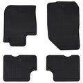 vidaXL Mata samochodowa 4 pcs Czarny Guma