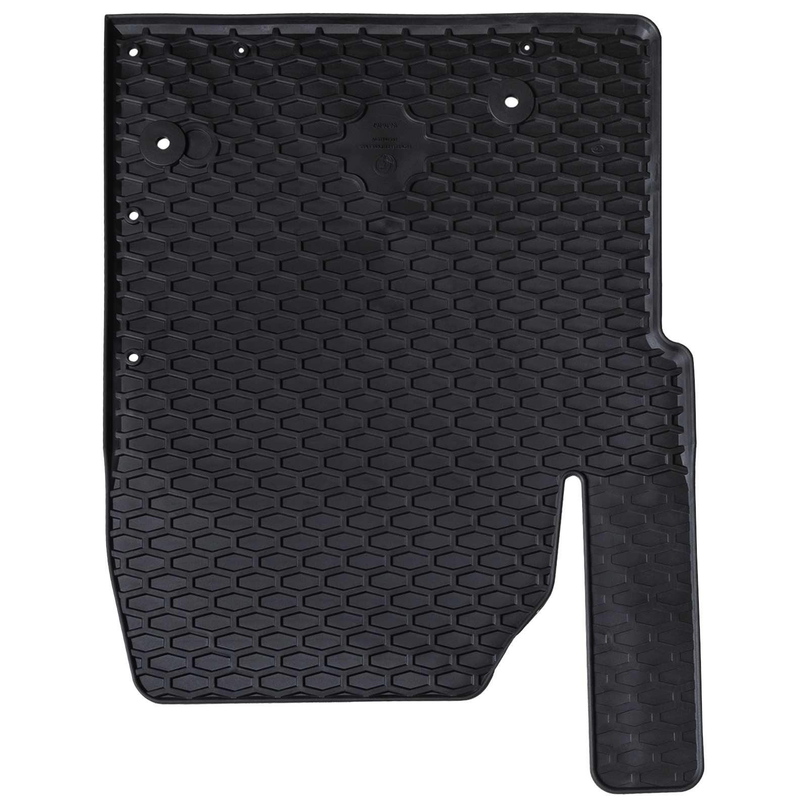 vidaXL Mata samochodowa 3 pcs Czarny Guma