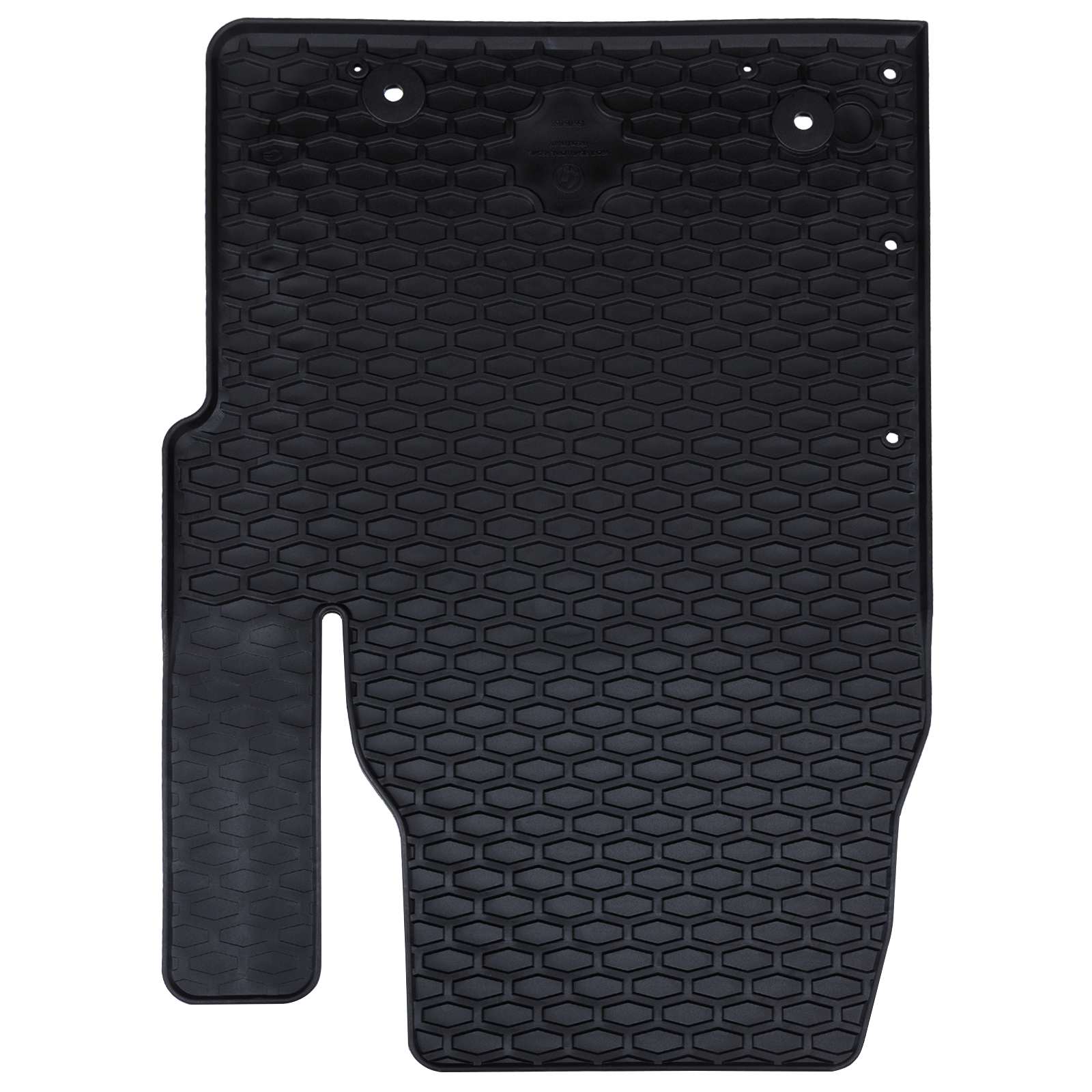 vidaXL Mata samochodowa 3 pcs Czarny Guma