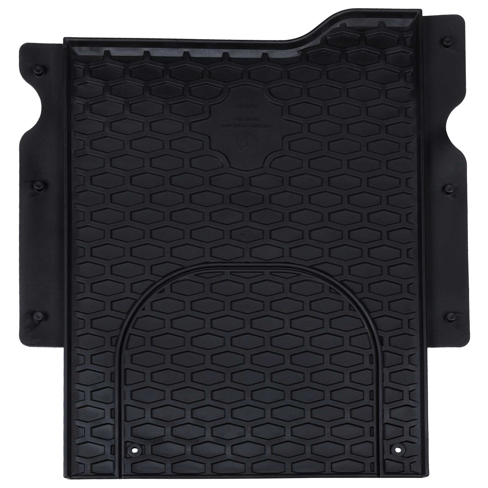 vidaXL Mata samochodowa 3 pcs Czarny Guma
