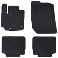vidaXL Mata samochodowa 4 pcs Czarny Guma