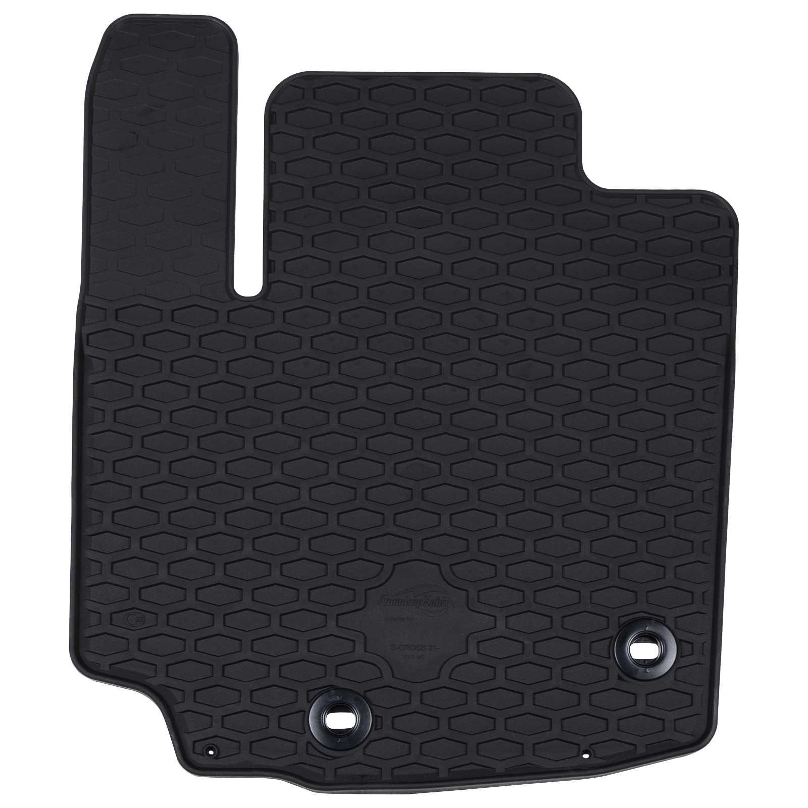 vidaXL Mata samochodowa 4 pcs Czarny Guma