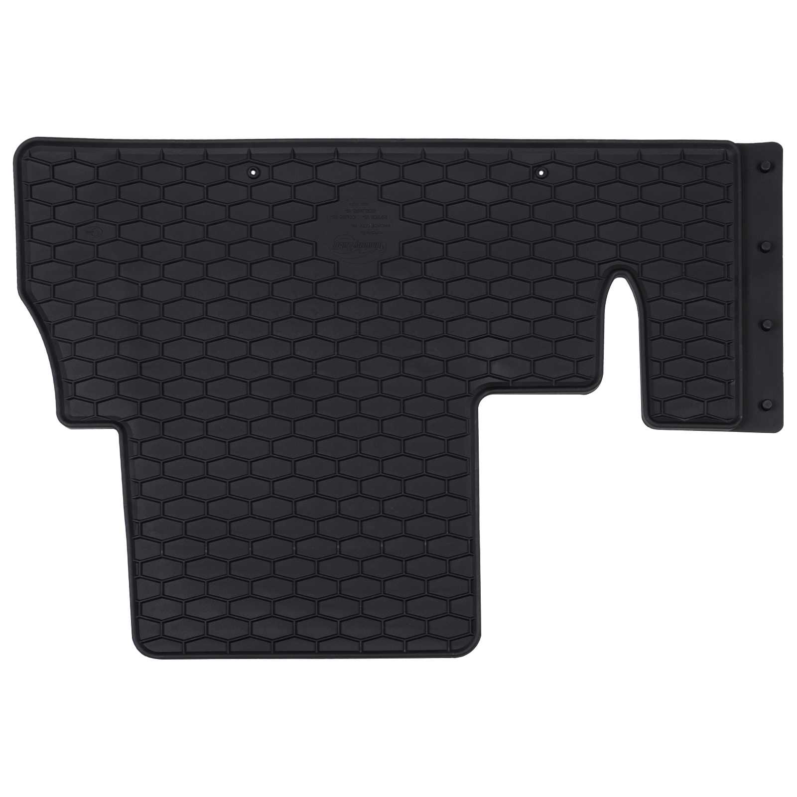 vidaXL Mata samochodowa 4 pcs Czarny Guma