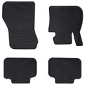 vidaXL Mata samochodowa 4 pcs Czarny pasuje do BMW 1er 2017- Guma