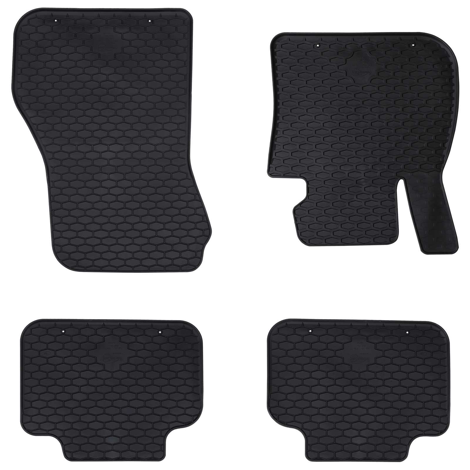 vidaXL Mata samochodowa 4 pcs Czarny pasuje do BMW 1er 2017- Guma
