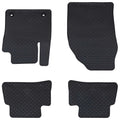 vidaXL Mata samochodowa 4 pcs Czarny Guma
