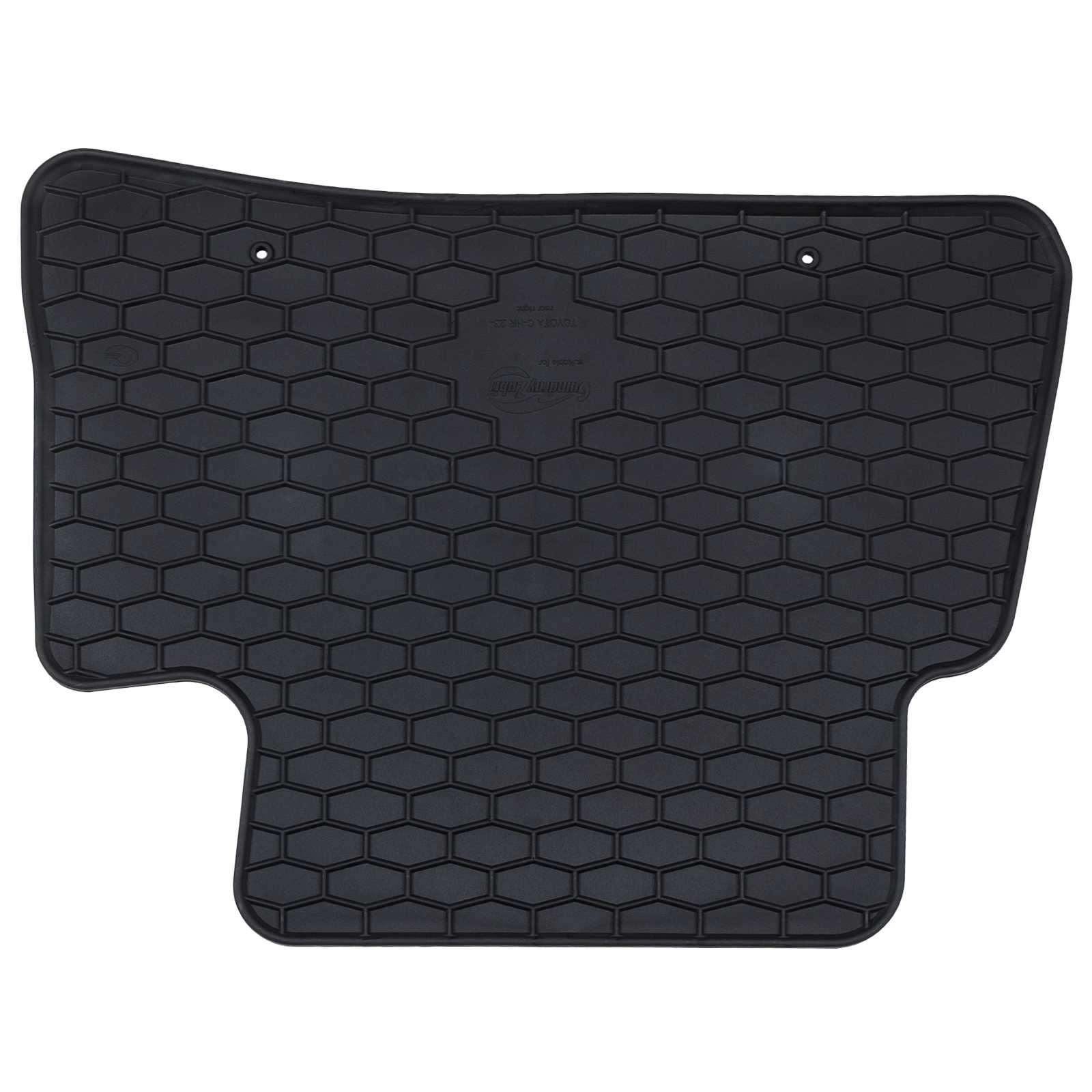 vidaXL Mata samochodowa 4 pcs Czarny Guma