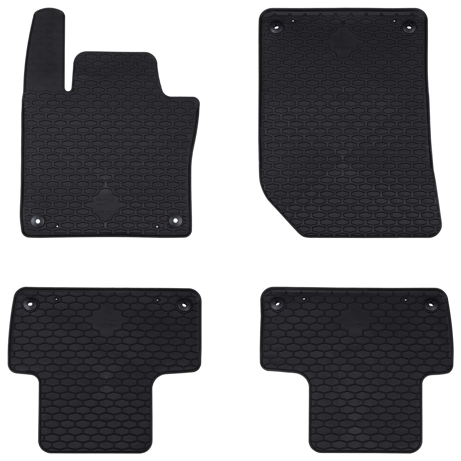 vidaXL Mata samochodowa 4 pcs Czarny odpowiedni do Volvo XC60 2018-