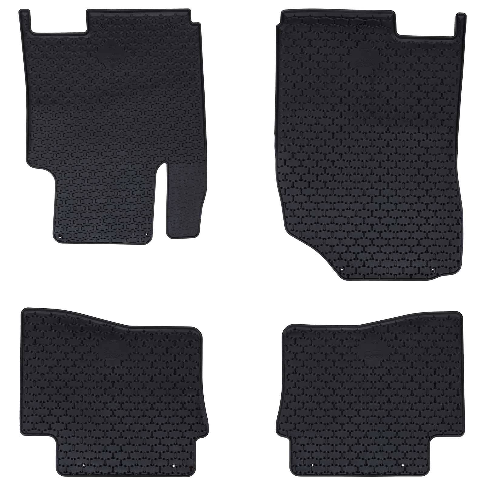 vidaXL Mata samochodowa 4 pcs Czarny pasuje do HYUNDAI i20 2014-2019