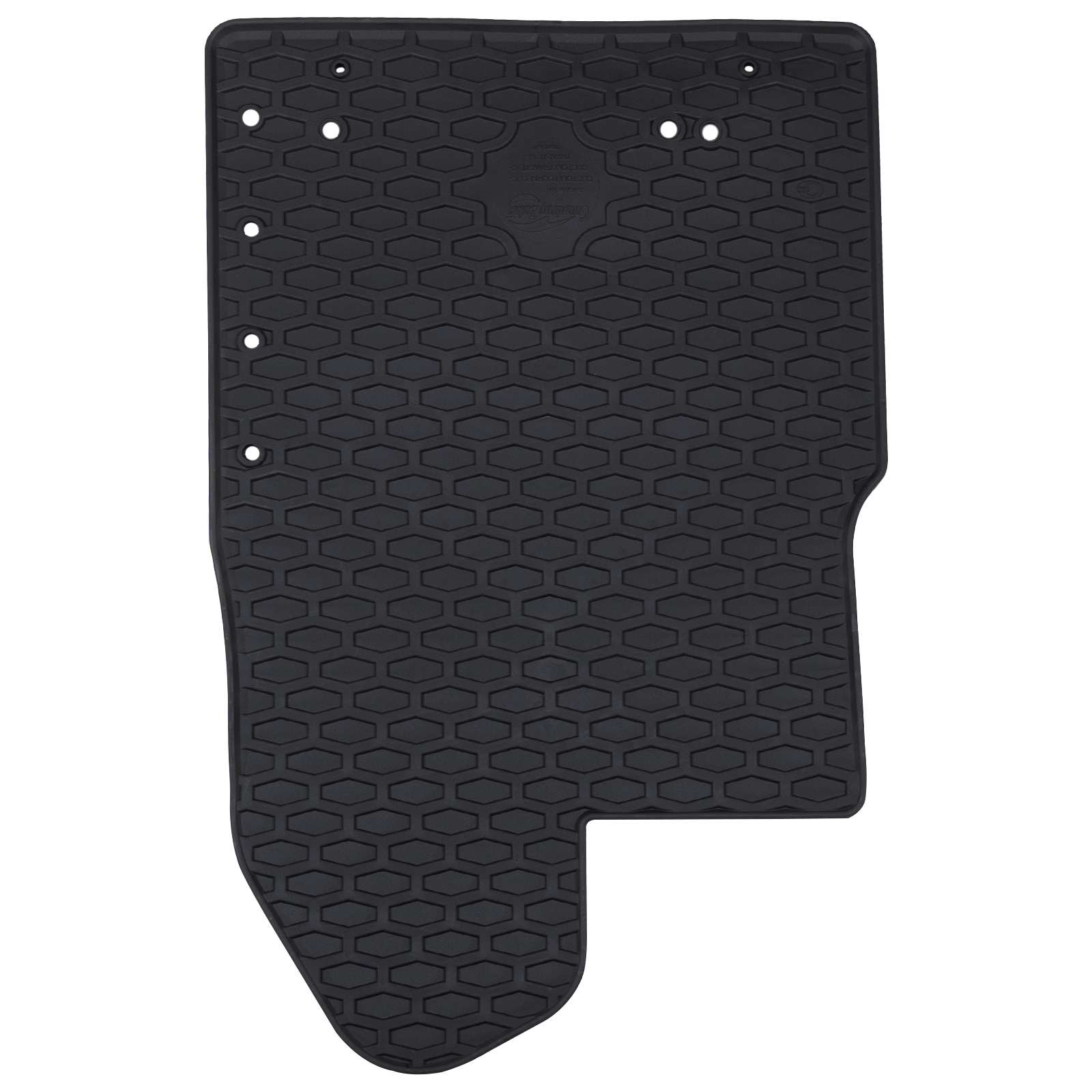 vidaXL Mata samochodowa 3 pcs Czarny Guma