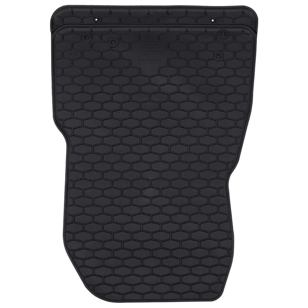 vidaXL Mata samochodowa 3 pcs Czarny Guma