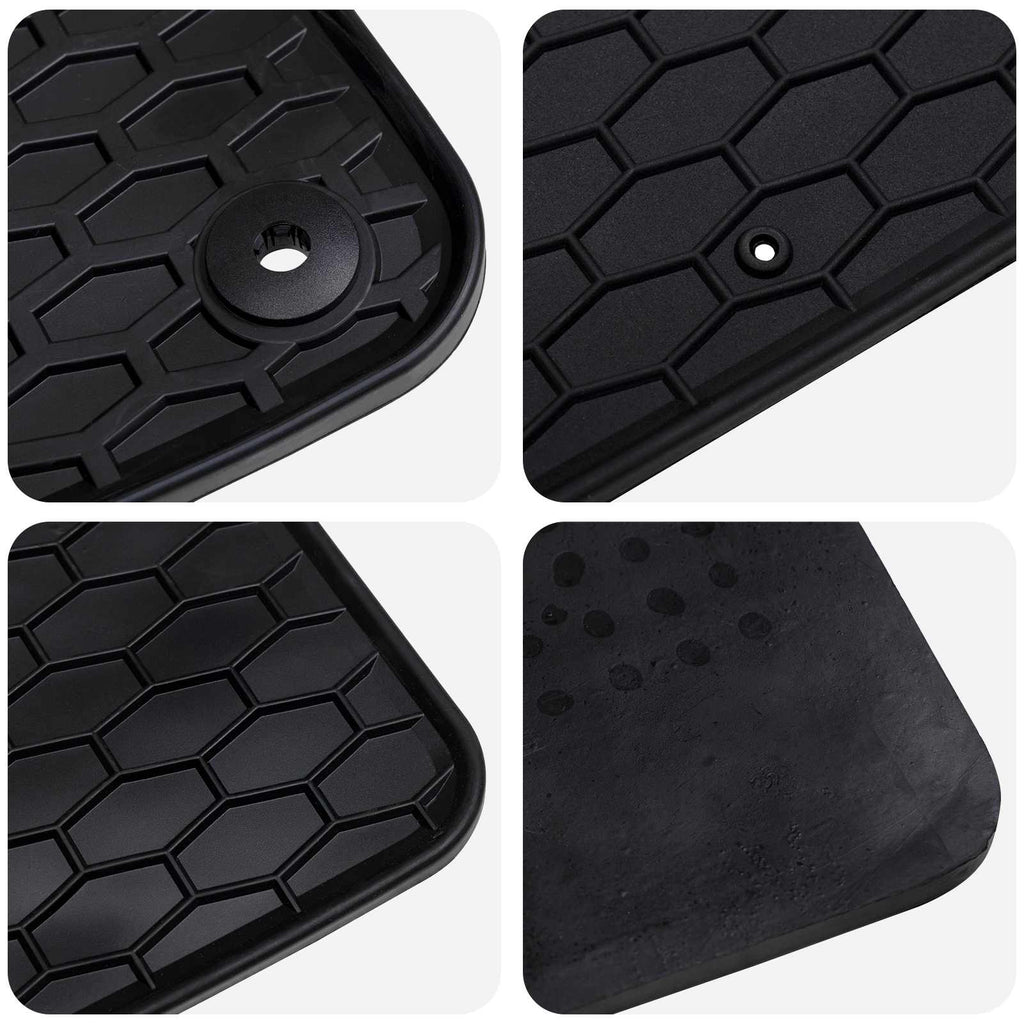 vidaXL Mata samochodowa 4 pcs Czarny odpowiedni do VW ID.7 2023- Guma