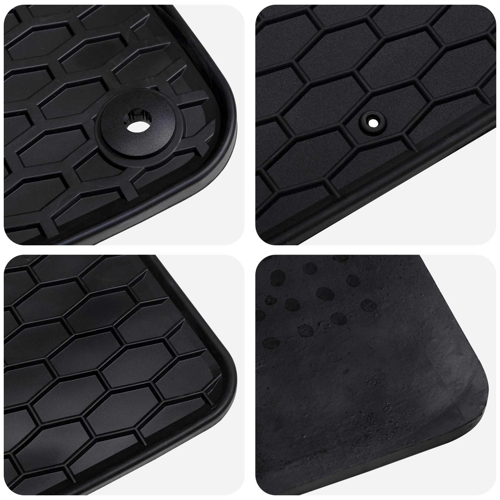 vidaXL Mata samochodowa 4 pcs Czarny odpowiedni do VW ID.7 2023- Guma