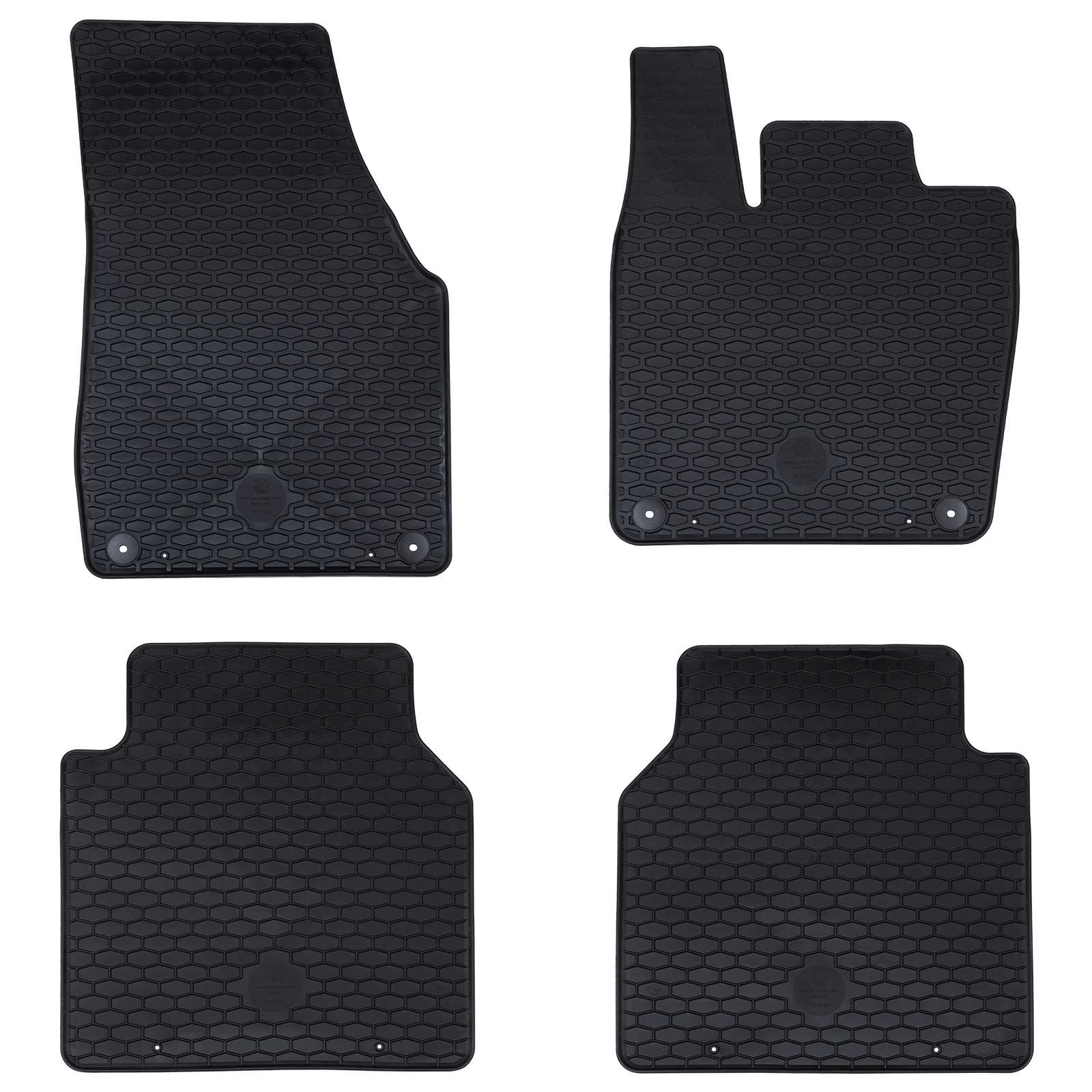 vidaXL Mata samochodowa 4 pcs Czarny odpowiedni do VW ID.7 2023- Guma