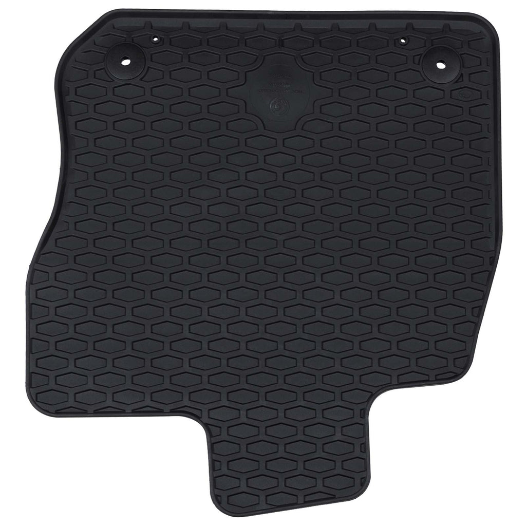 vidaXL Mata samochodowa 4 pcs Czarny Guma