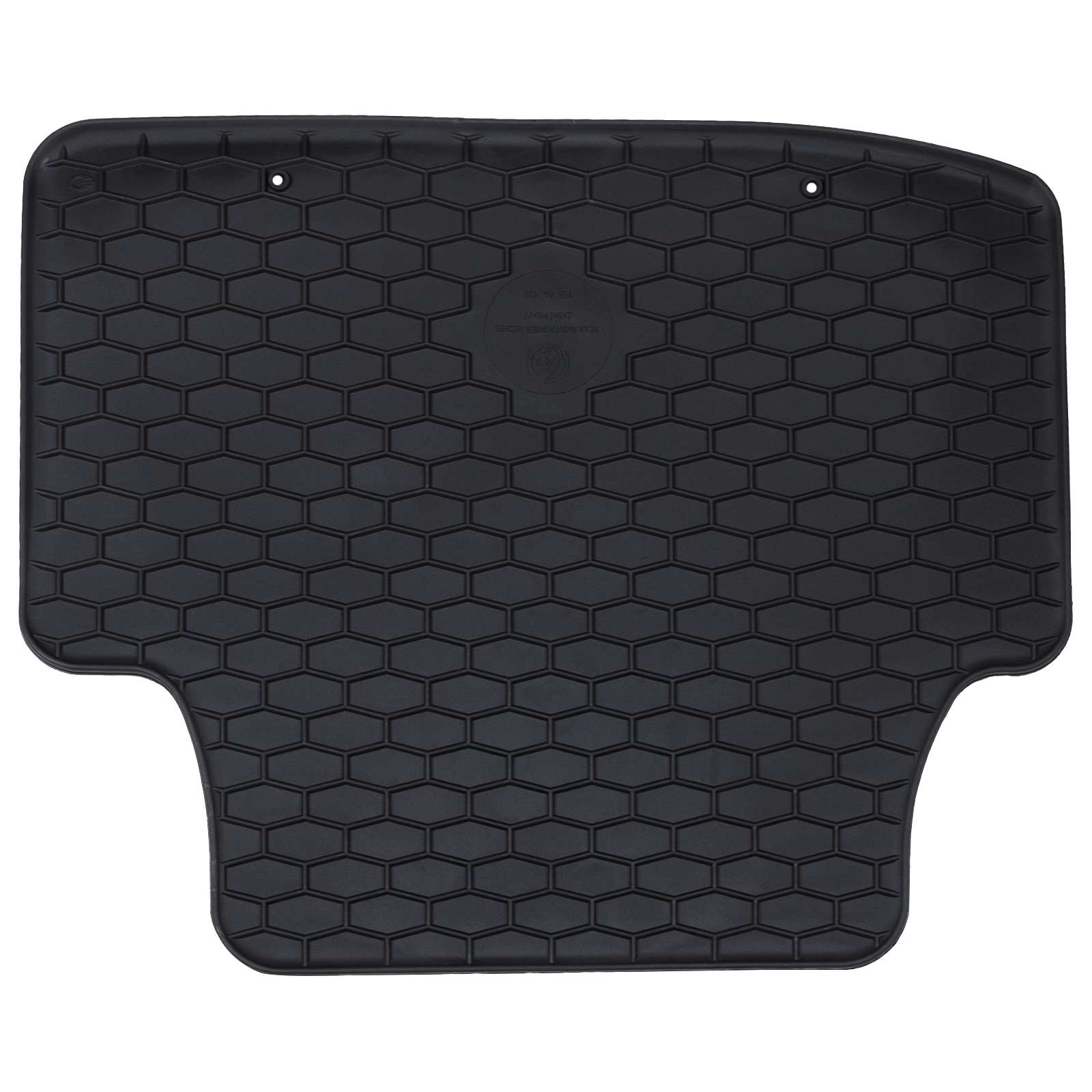 vidaXL Mata samochodowa 4 pcs Czarny Guma