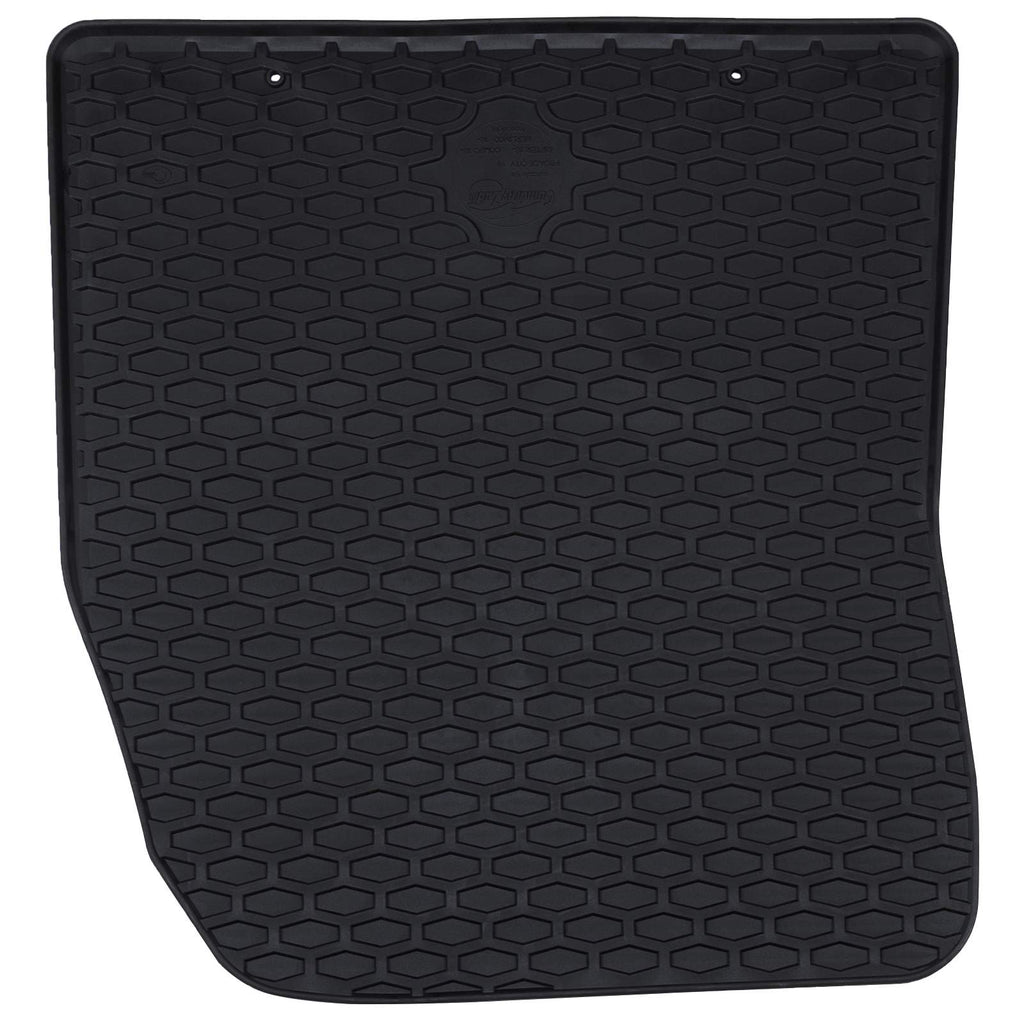 vidaXL Mata samochodowa 2 pcs Czarny Guma