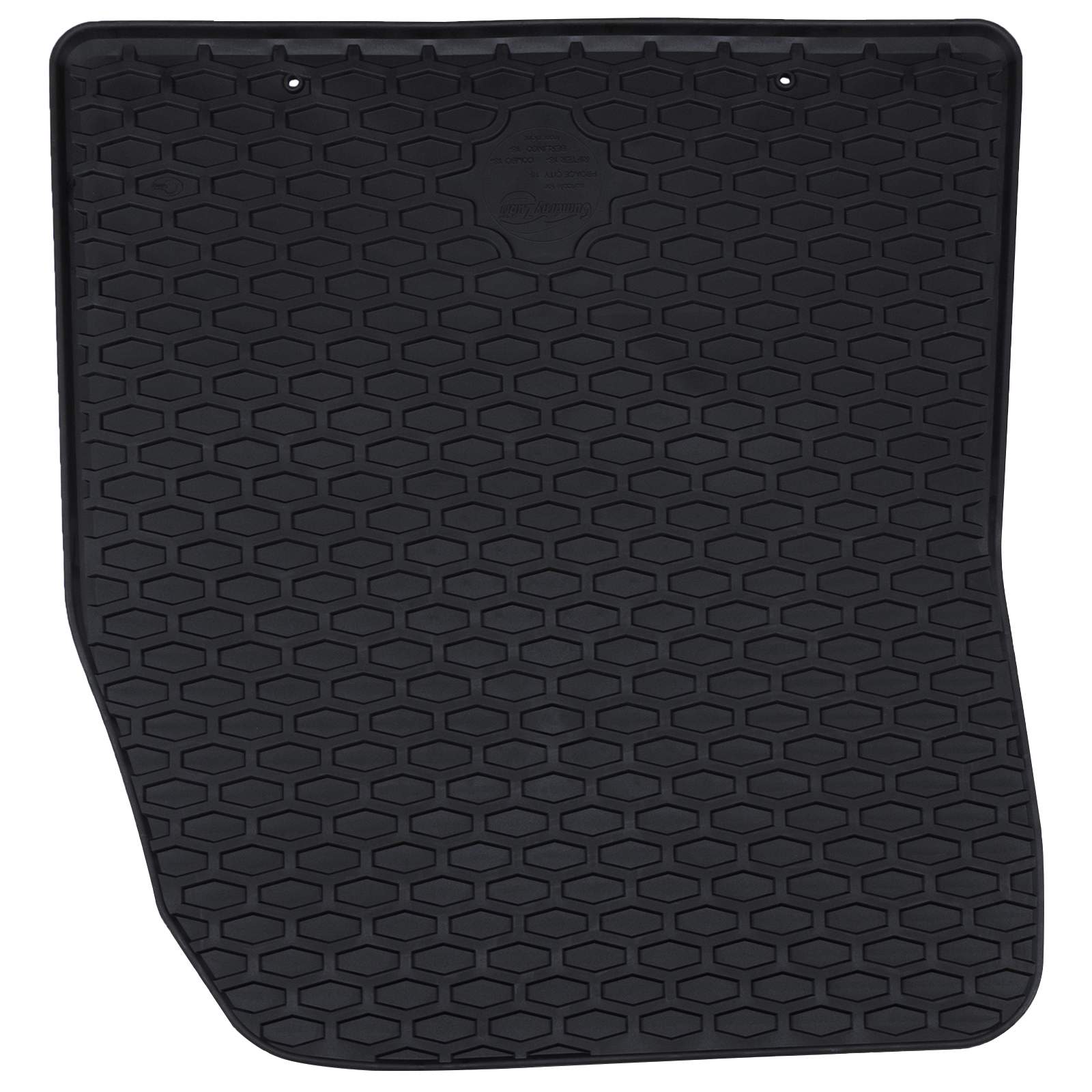 vidaXL Mata samochodowa 2 pcs Czarny Guma
