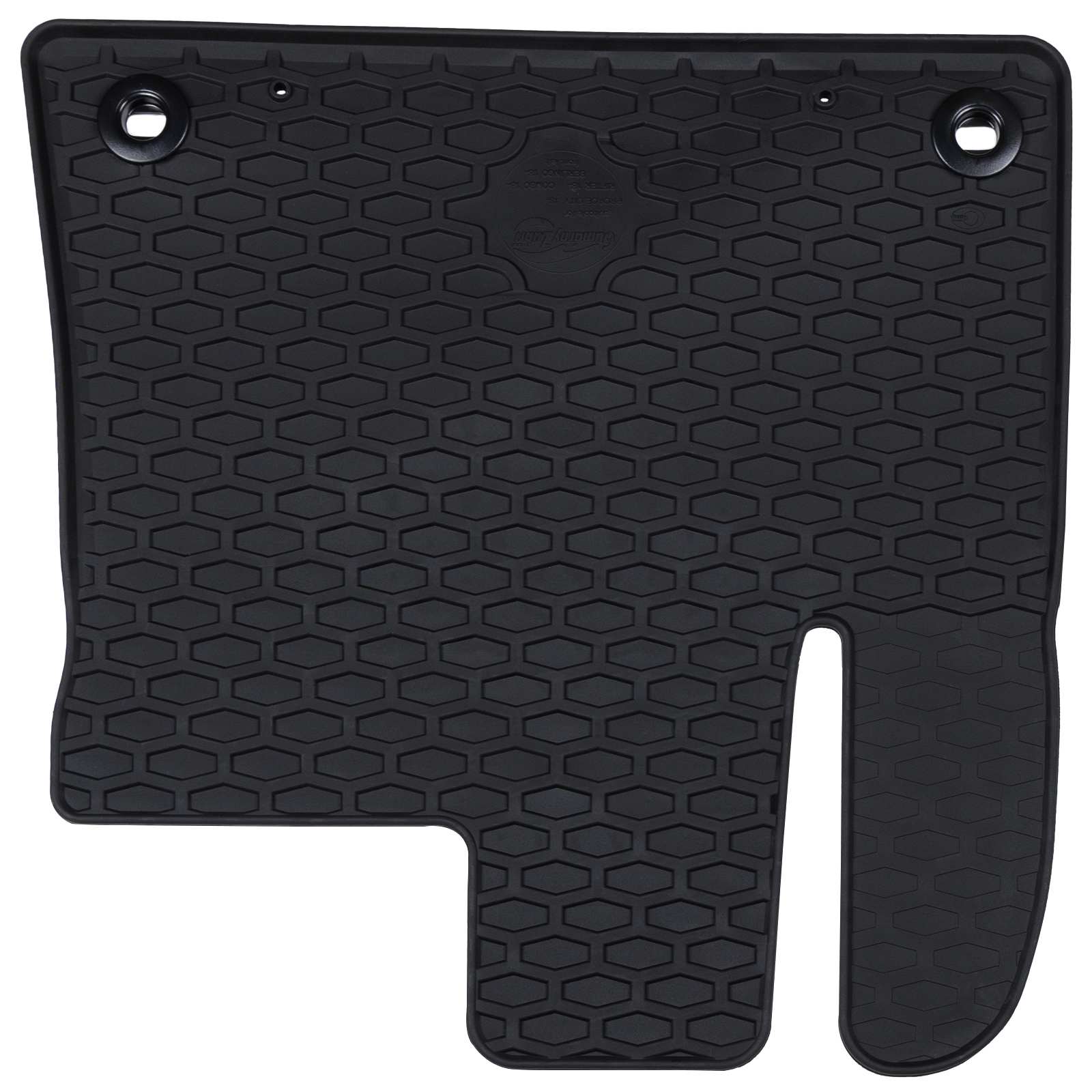 vidaXL Mata samochodowa 2 pcs Czarny Guma