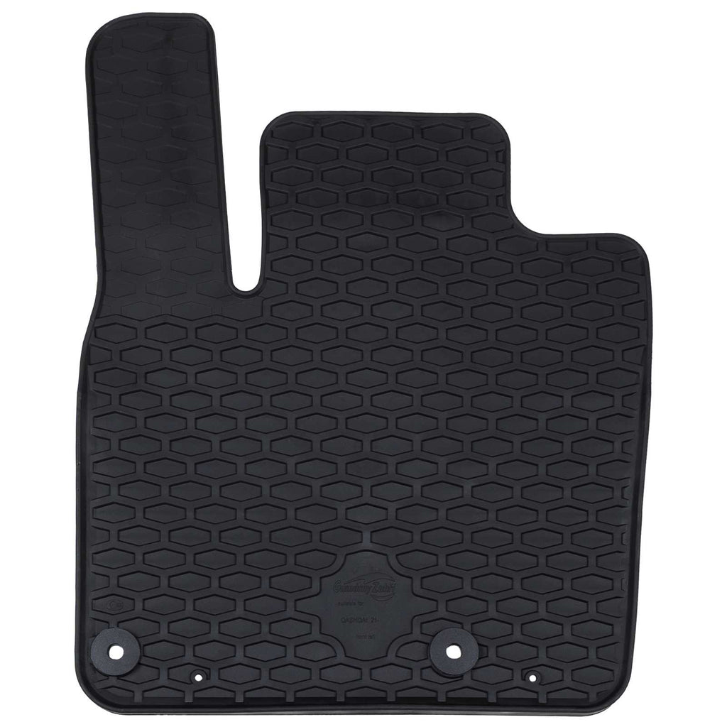 vidaXL Mata samochodowa 4 pcs Czarny Guma