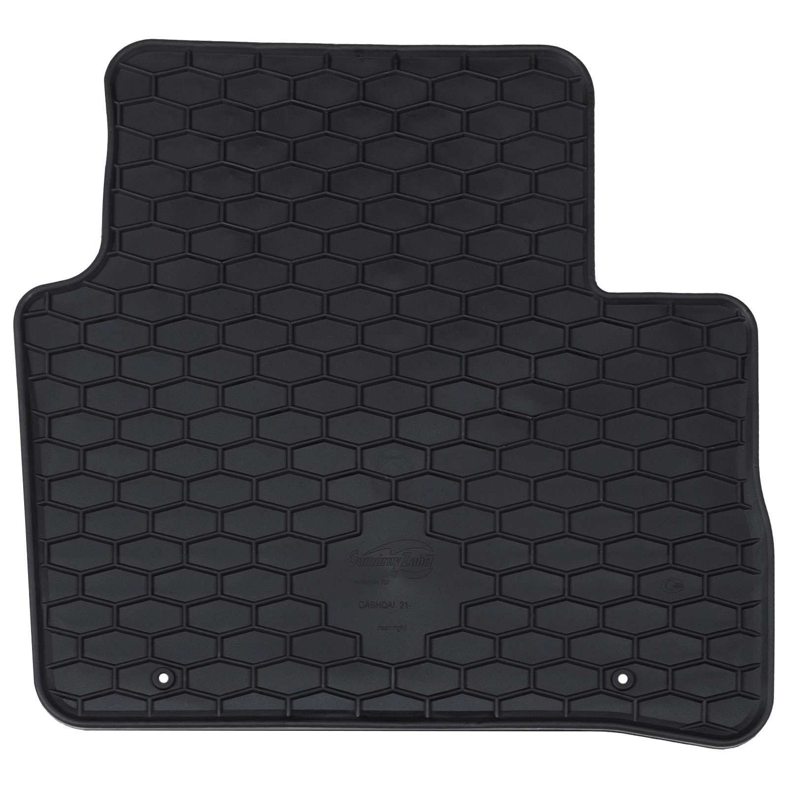 vidaXL Mata samochodowa 4 pcs Czarny Guma