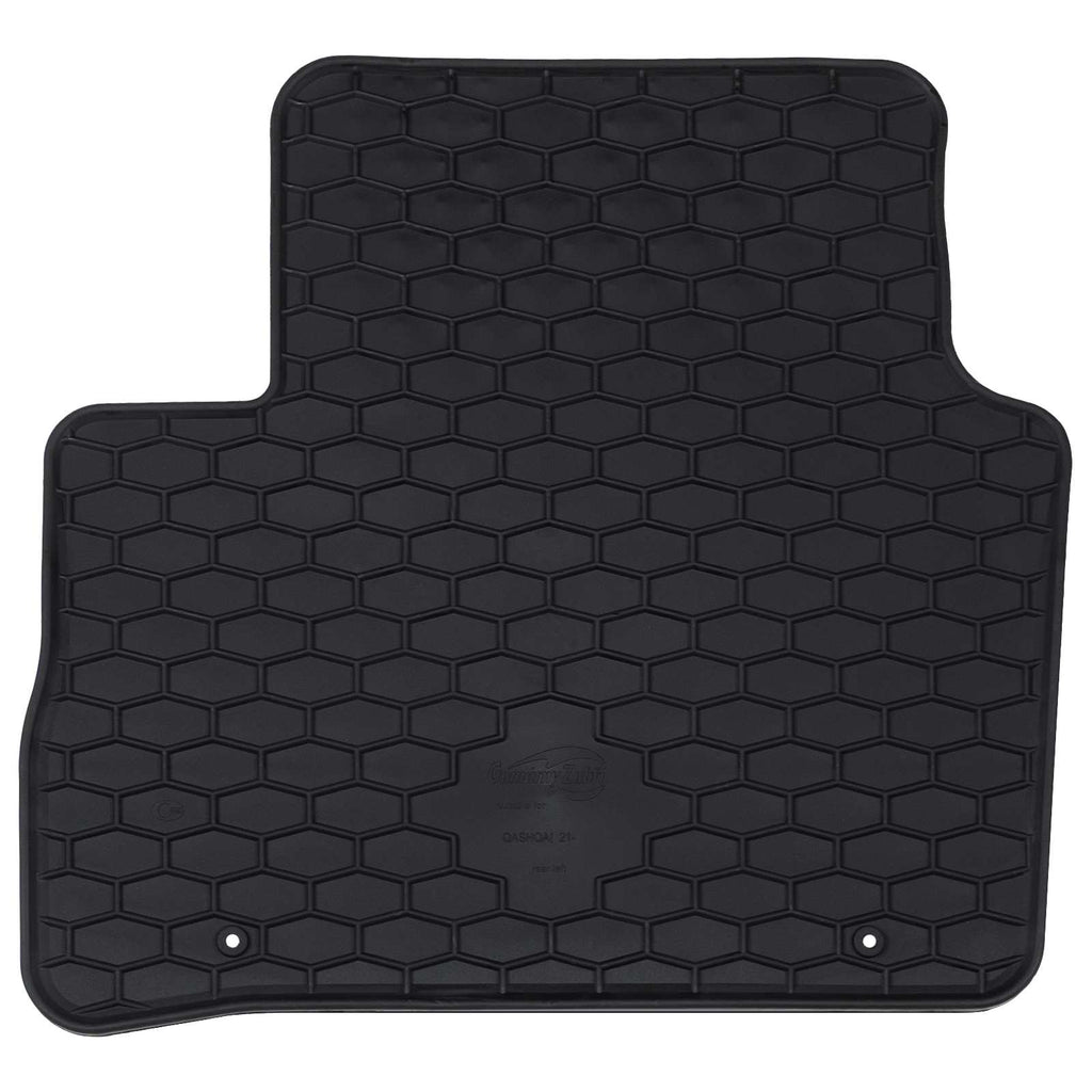 vidaXL Mata samochodowa 4 pcs Czarny Guma