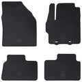 vidaXL Mata samochodowa 4 pcs Czarny Guma