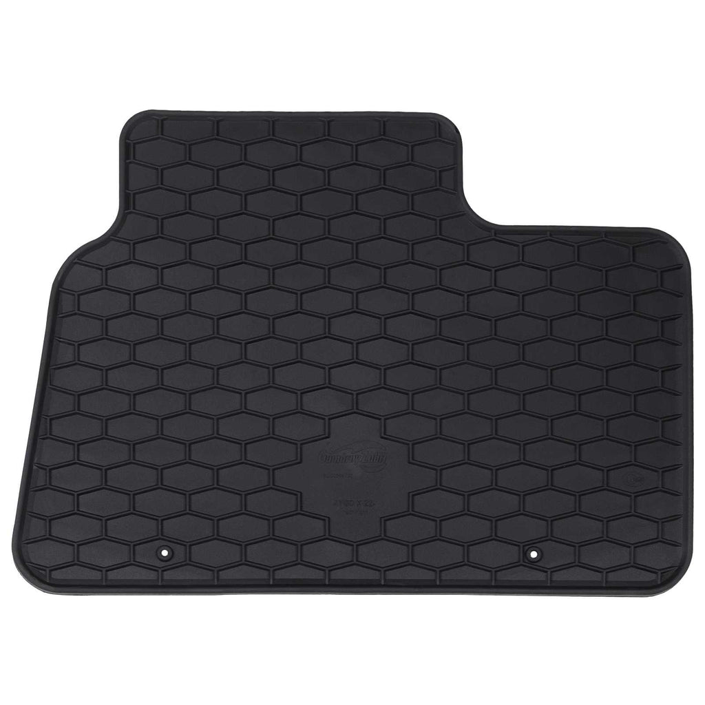 vidaXL Mata samochodowa 4 pcs Czarny Guma