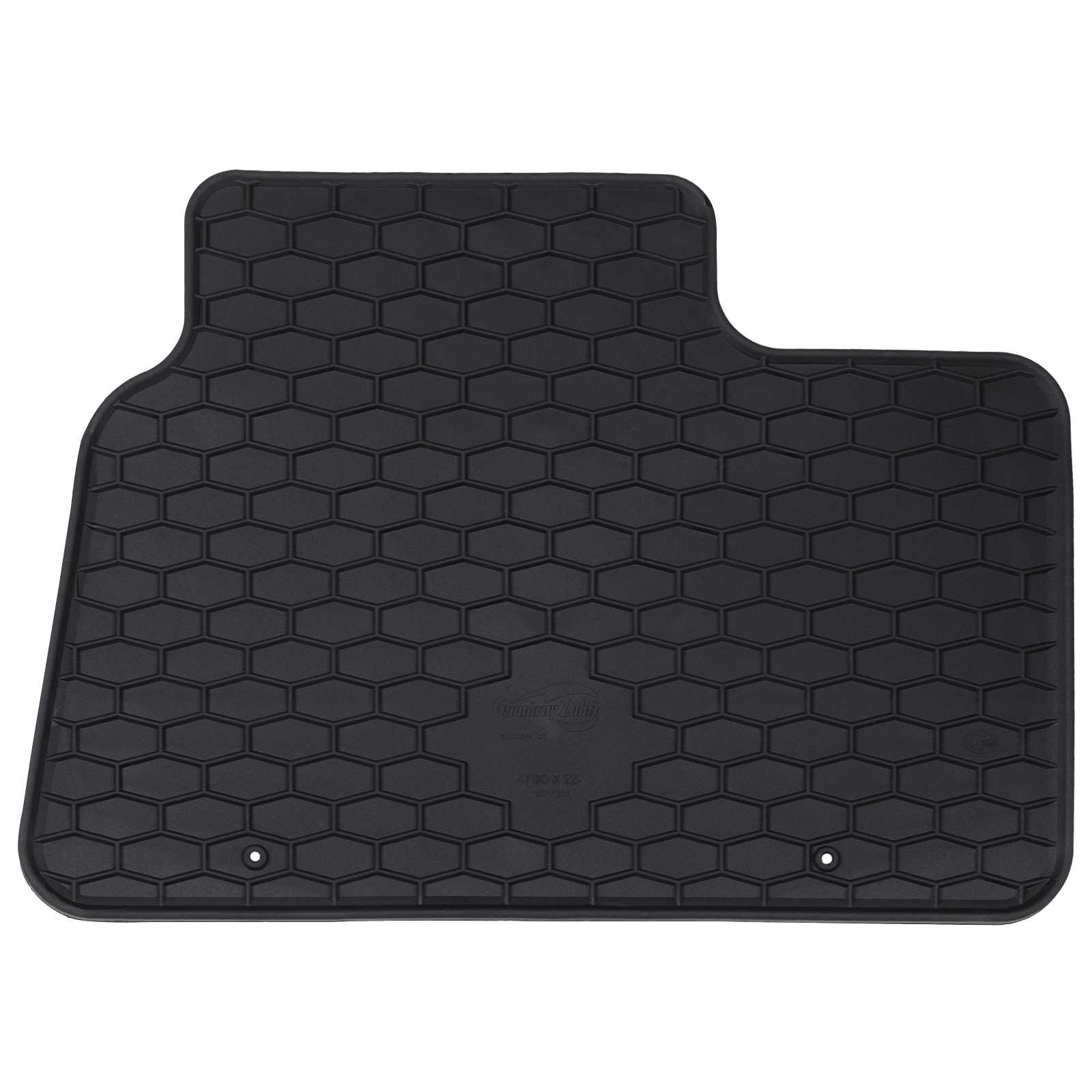 vidaXL Mata samochodowa 4 pcs Czarny Guma