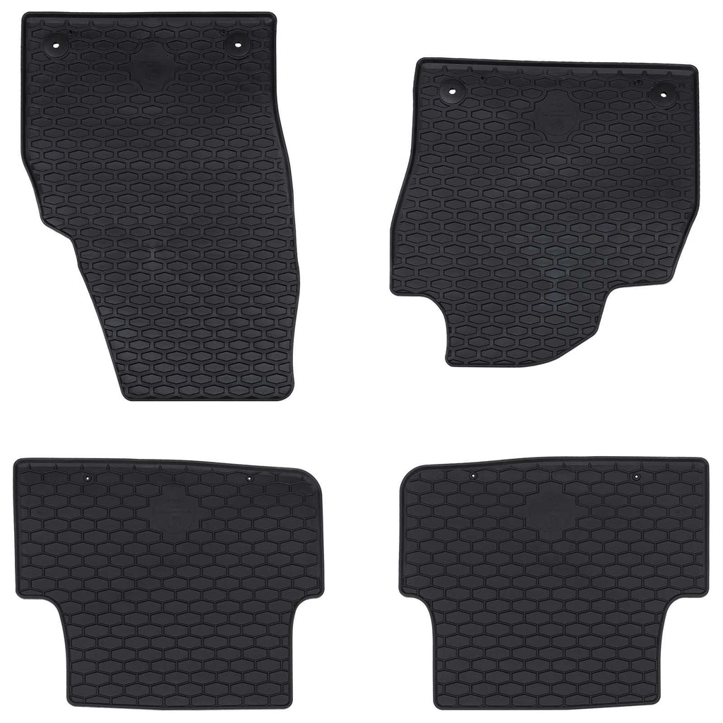 vidaXL Mata samochodowa 4 pcs Czarny odpowiedni do Škoda FABIA 2021-