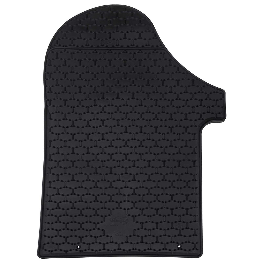 vidaXL Mata samochodowa 2 pcs Czarny Guma