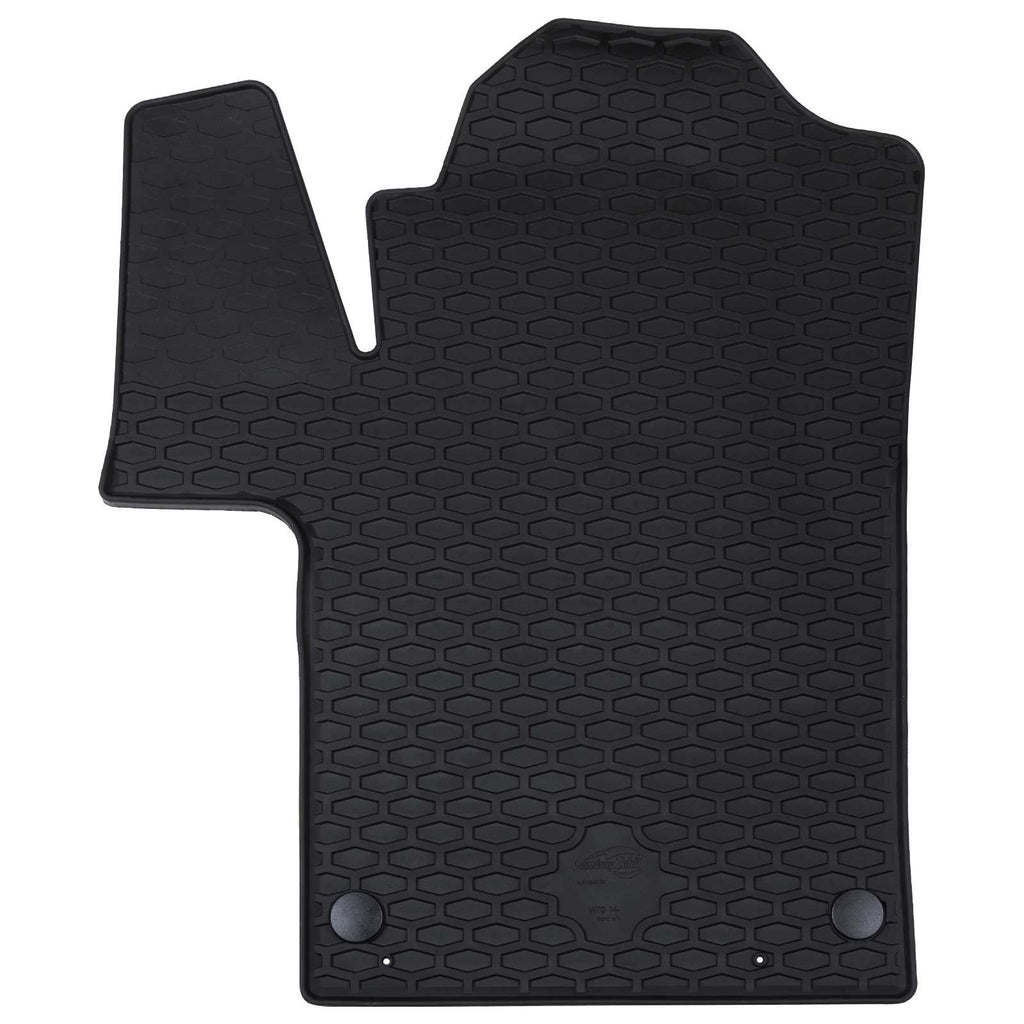 vidaXL Mata samochodowa 2 pcs Czarny Guma