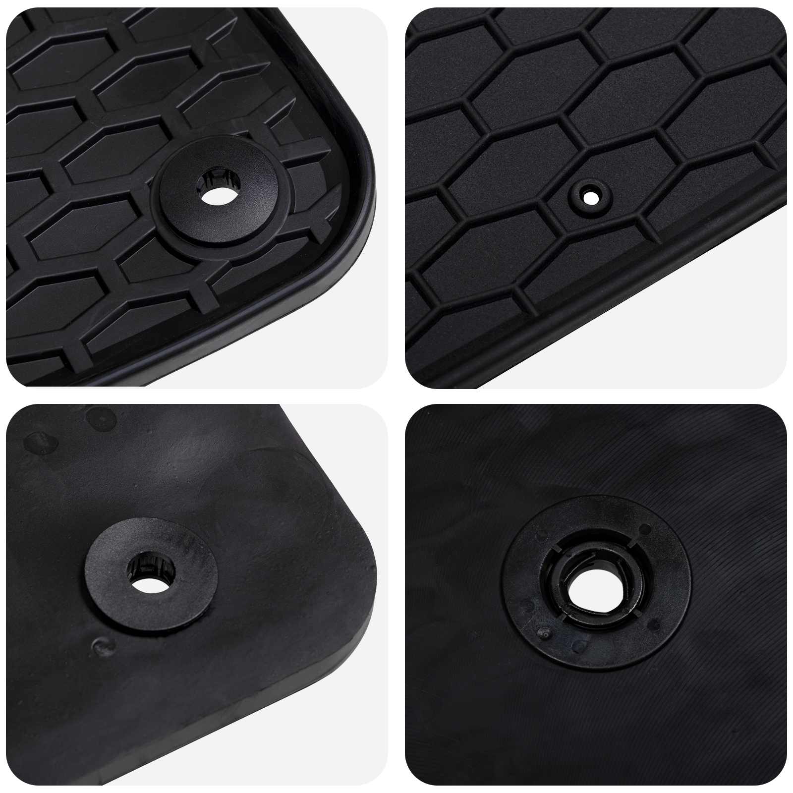 vidaXL Mata samochodowa 4 pcs Czarny pasuje do VW ID.3 2019- Guma