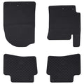 vidaXL Mata samochodowa 4 pcs Czarny Guma
