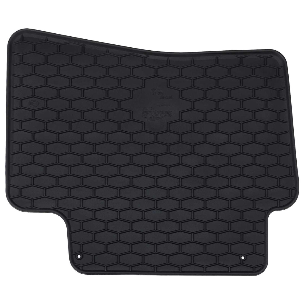 vidaXL Mata samochodowa 4 pcs Czarny Guma