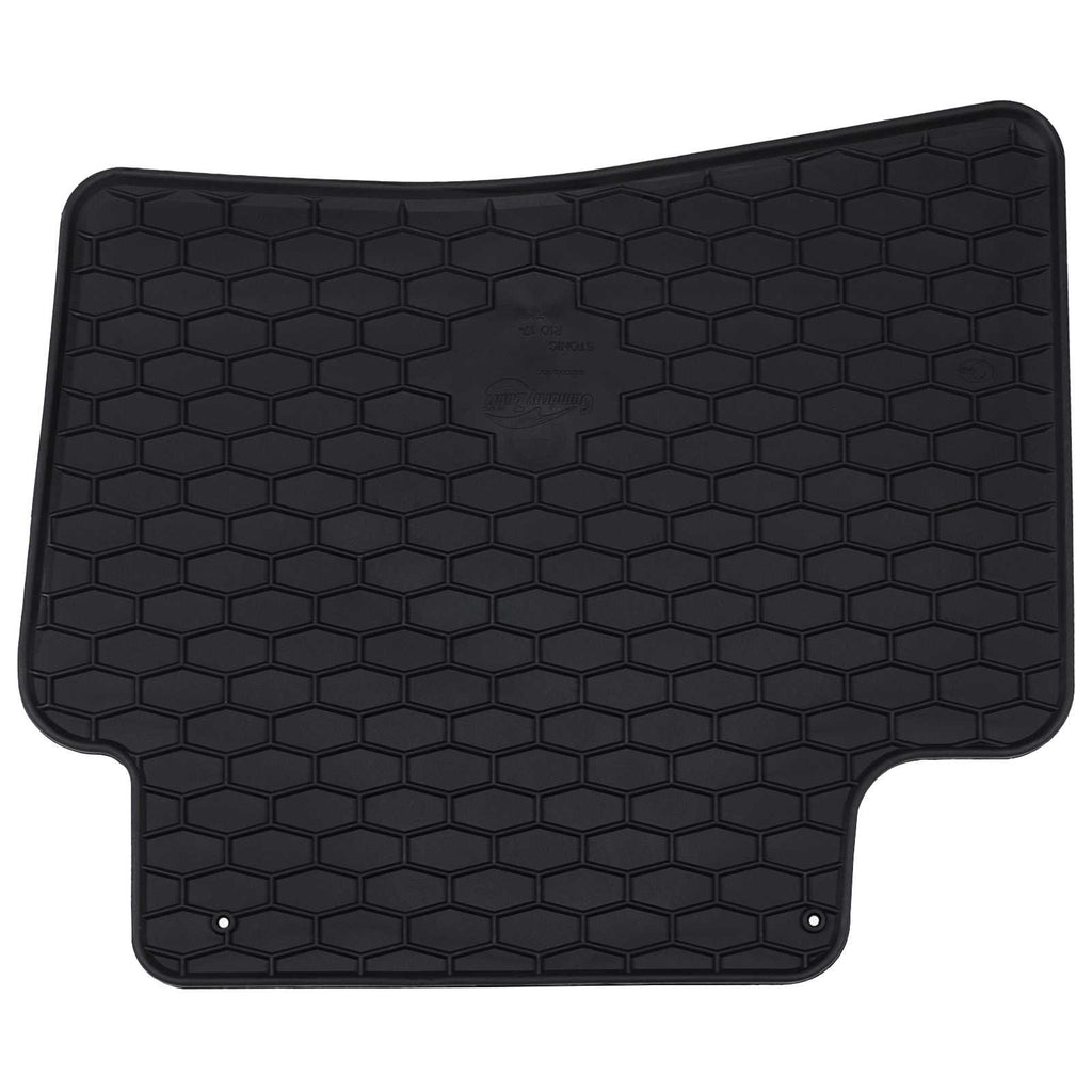 vidaXL Mata samochodowa 4 pcs Czarny Guma