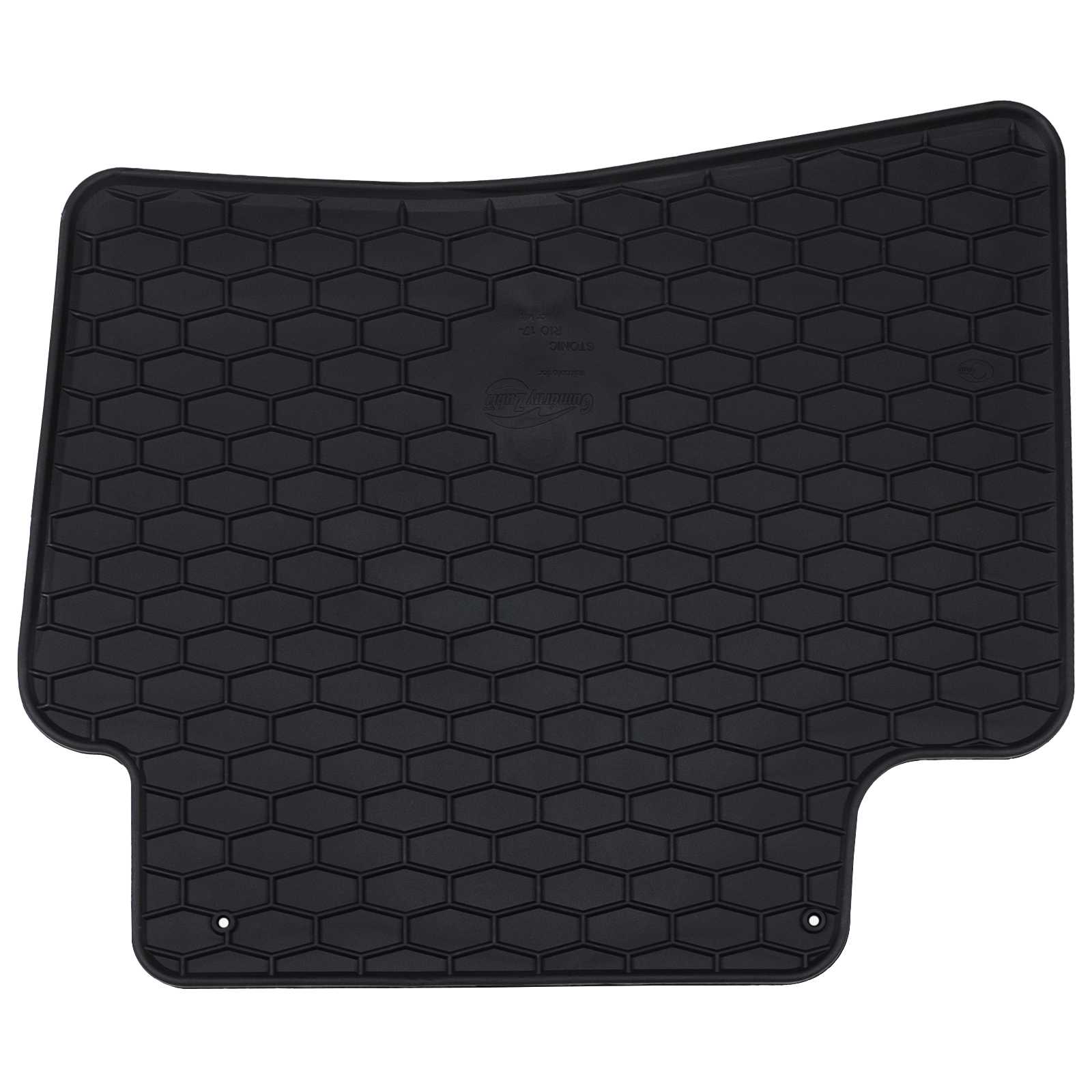 vidaXL Mata samochodowa 4 pcs Czarny Guma