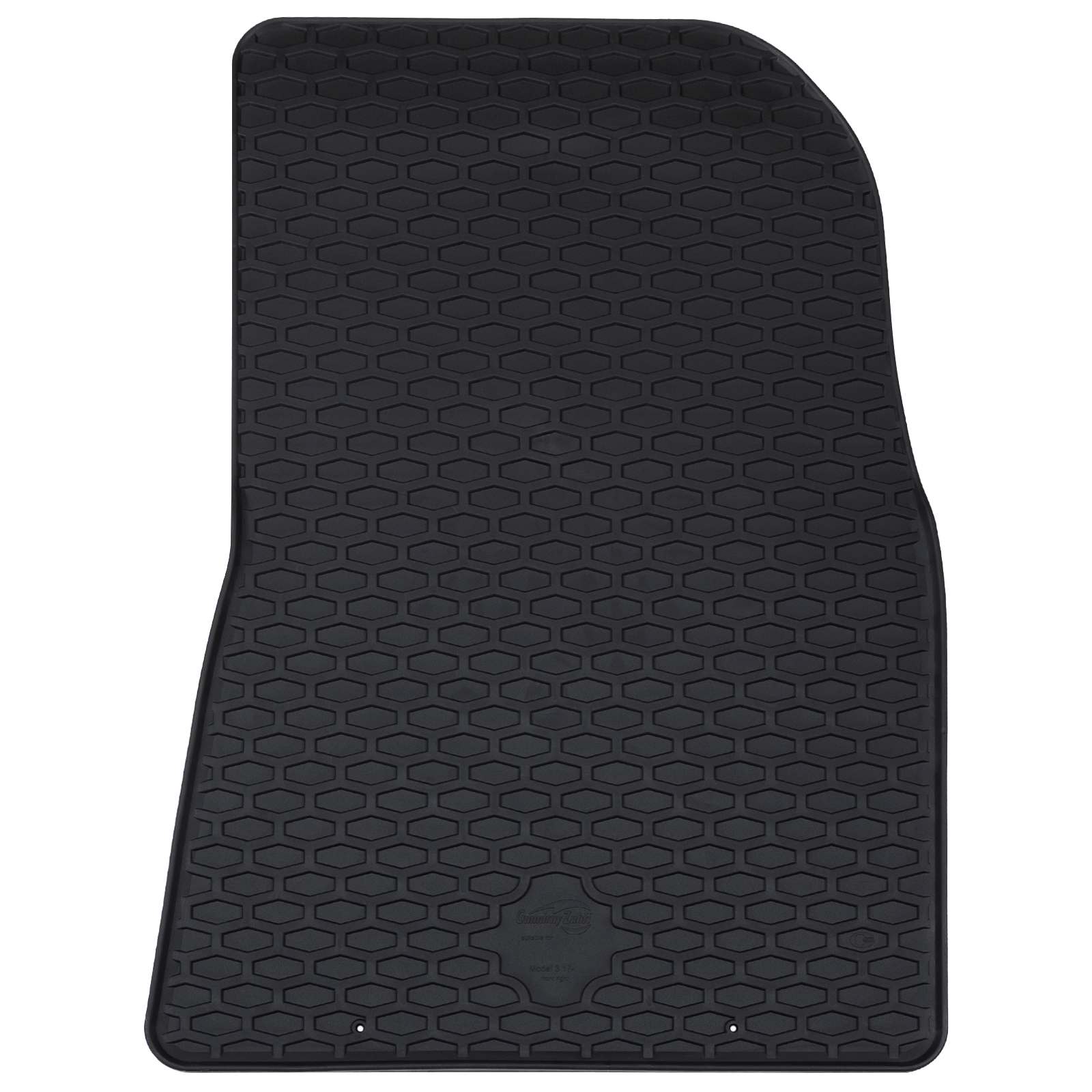 vidaXL Mata samochodowa 4 pcs Czarny Guma