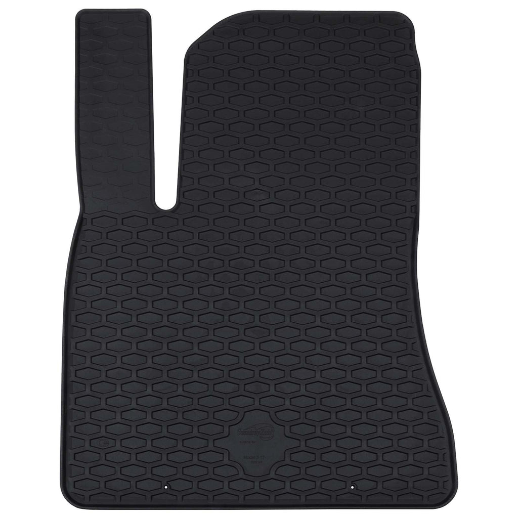 vidaXL Mata samochodowa 4 pcs Czarny Guma