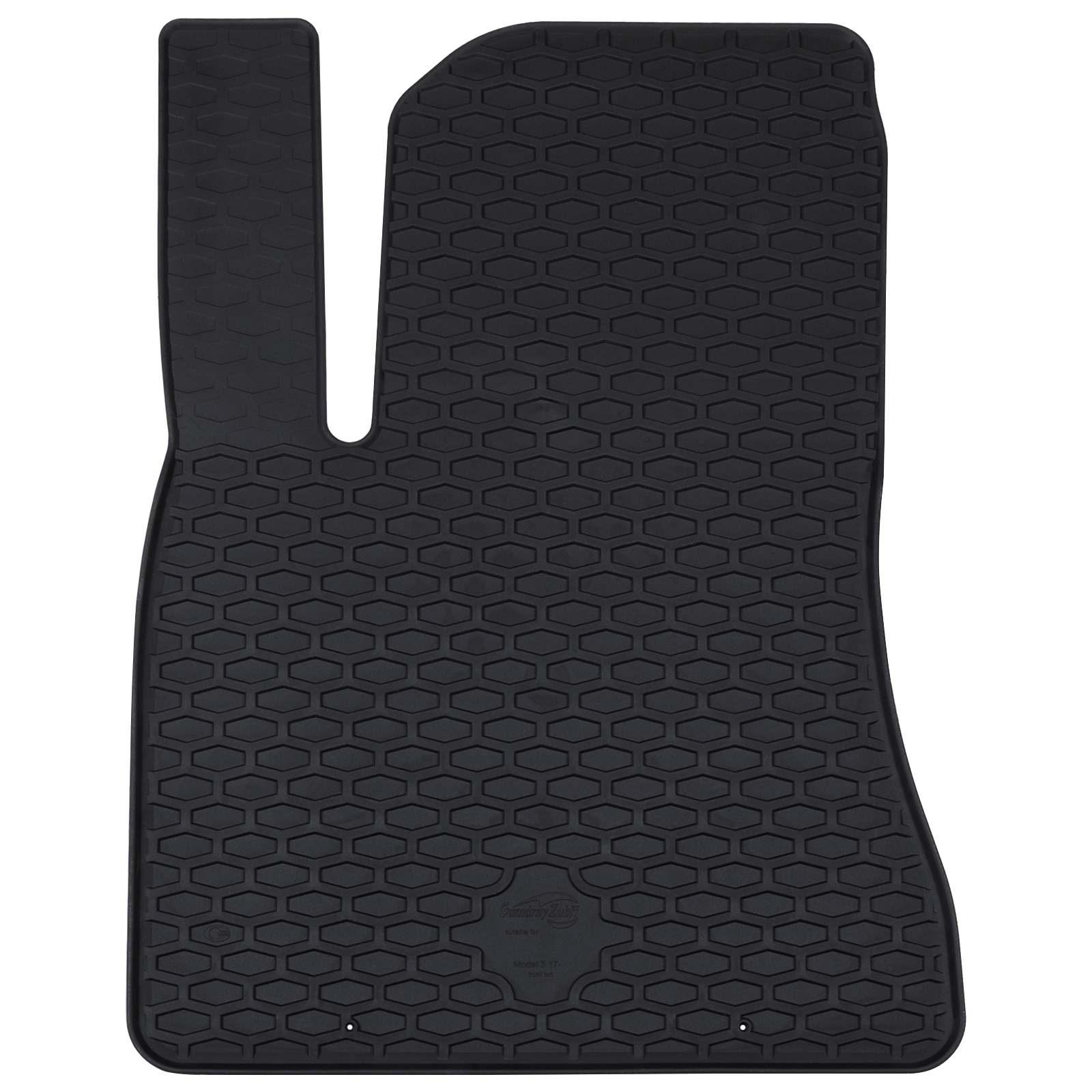 vidaXL Mata samochodowa 4 pcs Czarny Guma